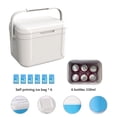 thumbnail image 2 of Pink Pu Camping Cooler 5 Liter Hard Ice Retention Lunch Box Portable Insulated Container White #e1yRe, 2 of 8