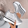 thumbnail image 2 of Wensltd Chaussures à Plateforme pour Femmes, Décontractées, Polyvalentes, à Semelle Épaisse, à Talon Compensé, Été et Automne, Confortables pour la Marche, 2 of 9