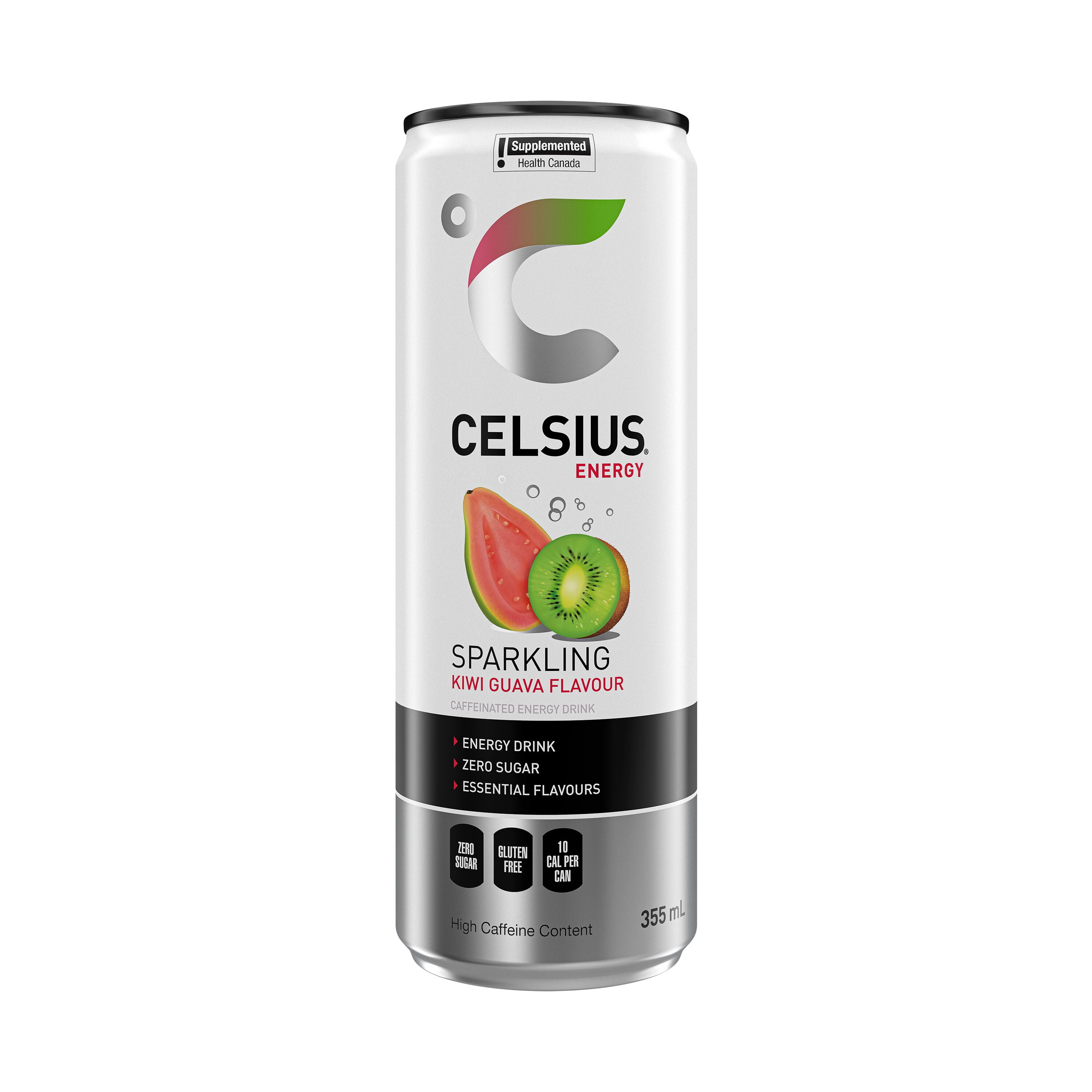 Celsius Boisson énergisante Kiwi Guava 355 ml Canette