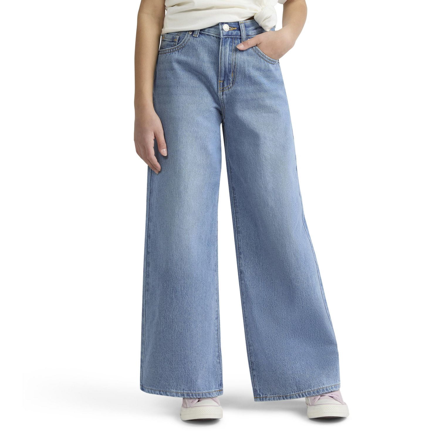 Levi Strauss Signature Girls' Core High-Rise Baggy Fit Jeans