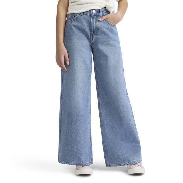 Levi Strauss Signature Girls' Core High-Rise Baggy Fit Jeans