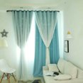 thumbnail image 1 of window curtain sunlight blocking curtain window light blocking curtain window light blocking drape double layer window curtain, 1 of 6