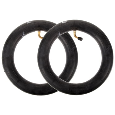 Electric Scooter Inner Tube for Replacement Black Rubber and Metal Wearresistant Shockproof 2pcs