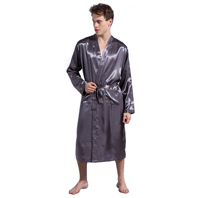 Fjucha Robes Cotton Bathrobes for Mens Soft Lightweight Unisex Bath Robes M-2XL