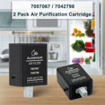 thumbnail image 2 of 2 Pack 7042798, 7007067 Cartouche de Purification d'Air de Remplacement Compatible avec Réfrigérateur Sub-Zero Remplacement pour Filtre à Air 7042798, 7007067, 2 of 5