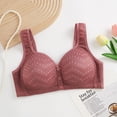 thumbnail image 3 of Yuyuzo Front Closure Bras for Women Plus Size Wireless Full Coverage Breathable Push up Daily Bras, 3 of 3