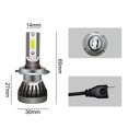thumbnail image 2 of Kit de Conversion d'Ampoules de Phare DEL H7 Faisceau Haut-Bas Lampe Frontale 6000K Super Blanc, 2 of 7