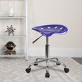 thumbnail image 4 of Siège tracteur bleu profond vibrant et tabouret chromé, 4 of 7