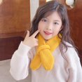 thumbnail image 3 of Trayknick Baby Winter Scarf Knitted Thick Elastic Soft Solid Color Unisex Warm Cold Resistant Anti-shrink Neck Protection Children Neck Wrap Yellow, 3 of 13