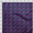thumbnail image 3 of oneOone Silk Tabby Fabric Stripe|Leaves & Hen Block Print Sewing Fabric BTY 42 Inch Wide, 3 of 4
