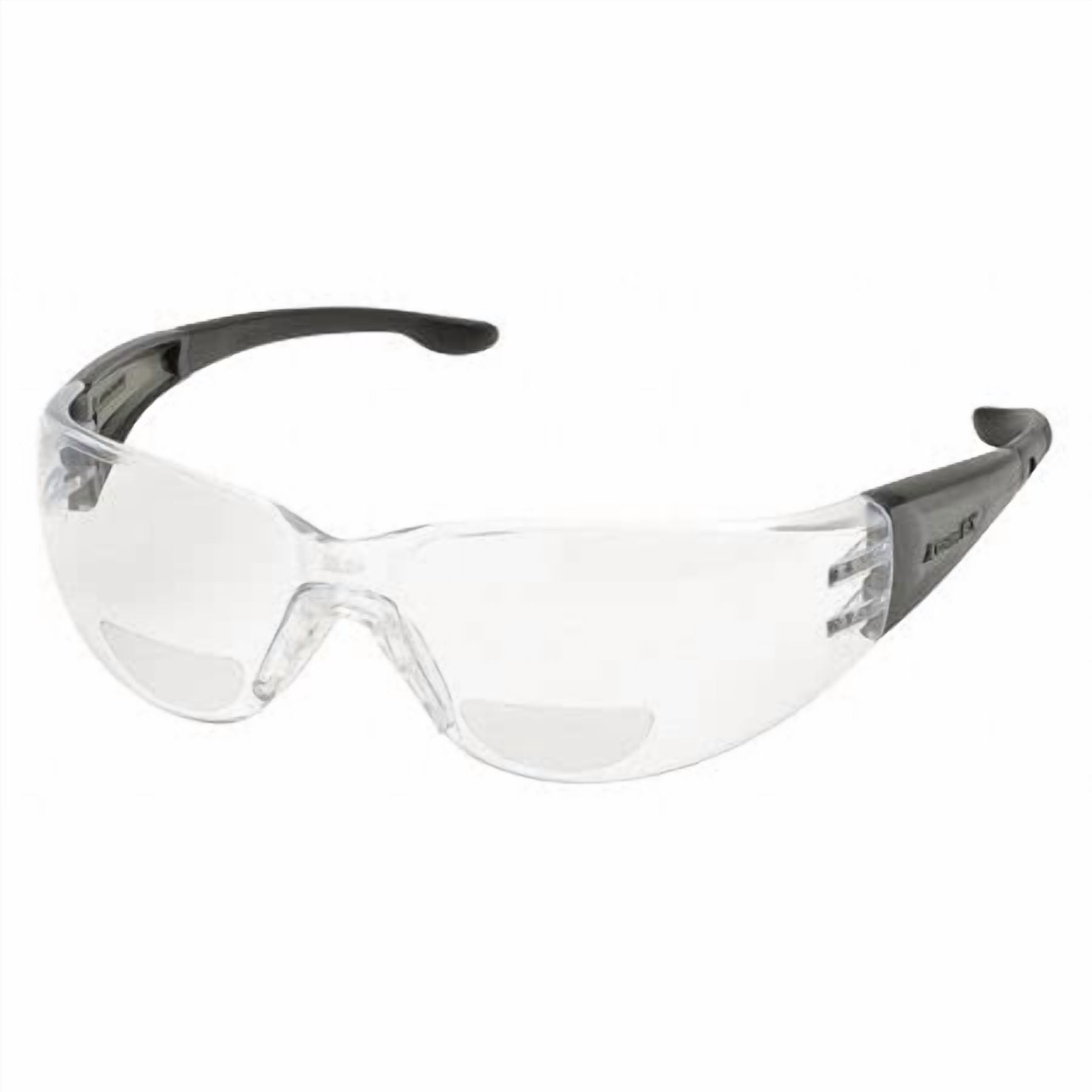 Elvex Clear Bifocal Reading Glasses, Scratch-Resistant, Wraparound
