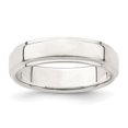 thumbnail image 1 of 925 Sterling Silver 5mm Flat with Step Edge Size 5 Band Ring, 1 of 2