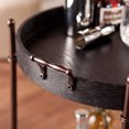thumbnail image 5 of SEI Furniture Alfred 2 Tier Round Butler Table Cart with Wheels, Black, 5 of 5