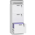 thumbnail image 1 of HOMCOM Office File Cabinet with 3 Drawers, Vertical Filing Cabinet, White, 1 of 10