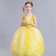 thumbnail image 2 of Robe Princess Belle Robe Bouffante à Étages Fête de Noël Déguisement Fantaisie pour Petite Fille, 2 of 6