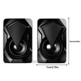 thumbnail image 4 of axGear Computer 3.5mm Speakers Led/Volume Control Powered by USB for Laptop, 4 of 8