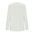 thumbnail image 4 of Womens Long Sleeve V Neck T Shirts 2025 Casual Basic Ribbed Knit Tops Lightweight Stretch Pullover Sweater Shirts, 4 of 5