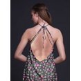 thumbnail image 3 of Bimba Robe de Plage Longue Dos Nu à Col Licou Imprimée Florale pour Femmes Rayondress-Xx-Grand, 3 of 6