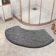 thumbnail image 2 of Non-Slip Bath Rug 40x16 Inches Polyester Foam Water Absorbent Washable Low Profile Bathroom Carpet Soft Shower Mat, 2 of 5
