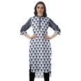 thumbnail image 1 of Moomaya Kurti Indienne Imprimée Tunique en Coton pour Femme Col Mandarin Kurta Longueur Genou, 1 of 6