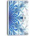 thumbnail image 2 of Fleur Fractale en Bleu Doux Art Numérique - Impression sur Toile Florale, 2 of 3