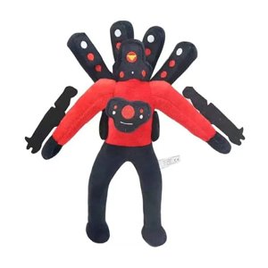 NAOJIE 12-In Moniteur Homme Rouge Stéréo Poupées en peluche & Jouets en peluche doux & Cadeaux pour les amis et les enfants, petits animaux farcis,Mini Animaux en vrac, animaux en vrac
