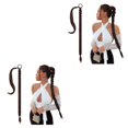 thumbnail image 1 of ziyahi DIY pour Différentes Tresses Extension de Cheveux pour Volume Instantané Extension Queue de Cheval Tressée Changement de Style Brun Foncé 2ensemble, 1 of 6