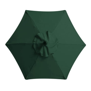 Dvkptbk Parasol de Jardin Parasol d'Étal Extérieur Parasol de Plage Toile de Remplacement pour Parasol Diamètre 78,7 Pouces avec 6 Baleines