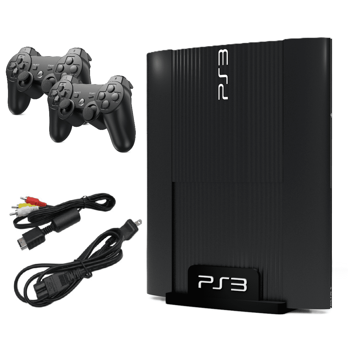 Sony - Playstation 3 Super Slim Game Console 250GB Black with Two
