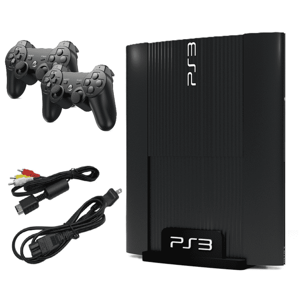 Sony - Playstation 3 Super Slim Game Console 250GB Black with Two