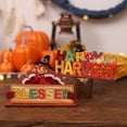 thumbnail image 3 of JJKBVCLO 1 PC Tanksgiving Decorations For Table Thanksgiving Tabletop Centerpieces Turkey Pumpkin Decorative Wooden Signs Give And Thanks Party Thanksgiving Autumn Fall Table Decor, 3 of 7