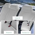 thumbnail image 2 of FH Group Neoprene Custom Fit Car Seat Covers for 2016-2024 Honda Civic Rear Solid Gray Waterproof, 2 of 4