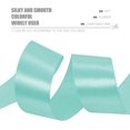 thumbnail image 3 of ORUYROP 1-1/2 Inch Wide Double Face Satin Ribbon-25 Yards，Gift Bag Decoration Wedding Chair Back Handmade Bow (Bright blue), 3 of 7