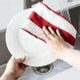 thumbnail image 1 of Colour Woven Striped Tea Towel Home Kitchen Fabric Towel Cloths, 1 of 1