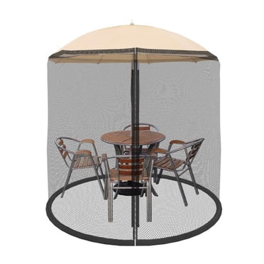 Pure Garden 82-5677C Patio Umbrella Cover Mosquito Netting Screen