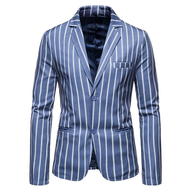 Maytalsory Stylish And Professional Suit Jackets For Timeless And Classic Style Slim Fit blue XXL 1Set