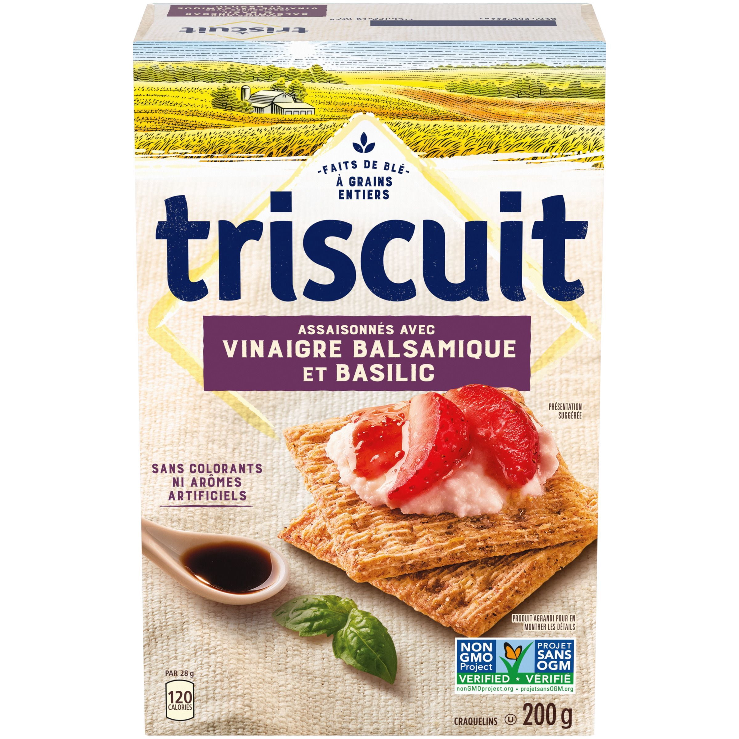 TRISCUIT Vinaigre Balsamique et Basilic Craquelins