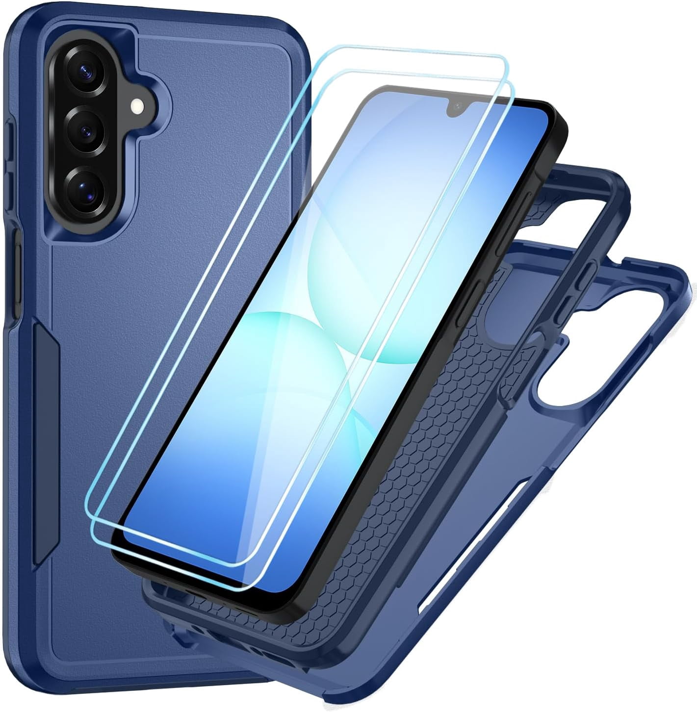 REQO for Samsung Galaxy A17 5G Case with HD Screen Protector [Military Grade Drop Protection] Heavy Duty Full Body Shockproof Protection for Galaxy A17 5G Phone Case