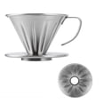 thumbnail image 4 of Stainless Steel Pour Over Coffee Dripper Cone Filter Cup Stand Coffee Machine Accessories for Home and Office, 4 of 8