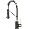thumbnail image 2 of Kraus KPF-1610SFSMB Robinet de Cuisine Commercial Bolden de 18 Po Sans Taches avec Tête de Jet à Double Fonction à Abaissement, Tout-en-un - Acier Inoxydable et Fini Noir Mat, 2 of 11
