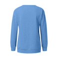 thumbnail image 5 of Chandails de Compression à Manches Longues pour Femmes Col Ras du Cou Unis Plus Chandail Surdimensionné Coupe Ample Pulls Tendance Hauts Légers pour Femmes Grande Taille Gris m, 5 of 5