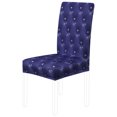 thumbnail image 1 of Unique Bargains Dining Chair Cover Stretch Stool Slipcover Chair Seat Protectors (M,Pattern 14), 1 of 9
