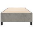 thumbnail image 3 of vidaXL Bed Frame Light Grey 100x190 cm Twin Velvet, 3 of 5