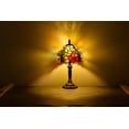 thumbnail image 3 of Tiffany Style Desk Lamp Table Lamp Bedroom Stained-Glass Bronze 14.5'' Height, 3 of 4