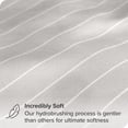 thumbnail image 2 of Bare Home Ultra-Soft Sheet Set - Premium 1800 Collection - Deep Pockets - 4-Pieces - California King, Pinstripe - Stone/White, 2 of 8