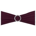 thumbnail image 1 of Unique Bargains 14'x5' Stretch Chair Sashes Bows Chair Bands Sashes with Buckle Slider Maroon 10 Pack, 1 of 5