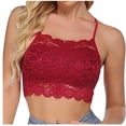 thumbnail image 1 of Bras for Women, Womens Solid Lace Wrapped Chest And Backless-thin Bra With Padding Breathable Underwear Daily Bra, 1 of 3