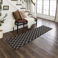 thumbnail image 3 of Mohawk Home Lewis Diamond Near Black/Tan Tufted Polyester Area Rug, 3 of 8