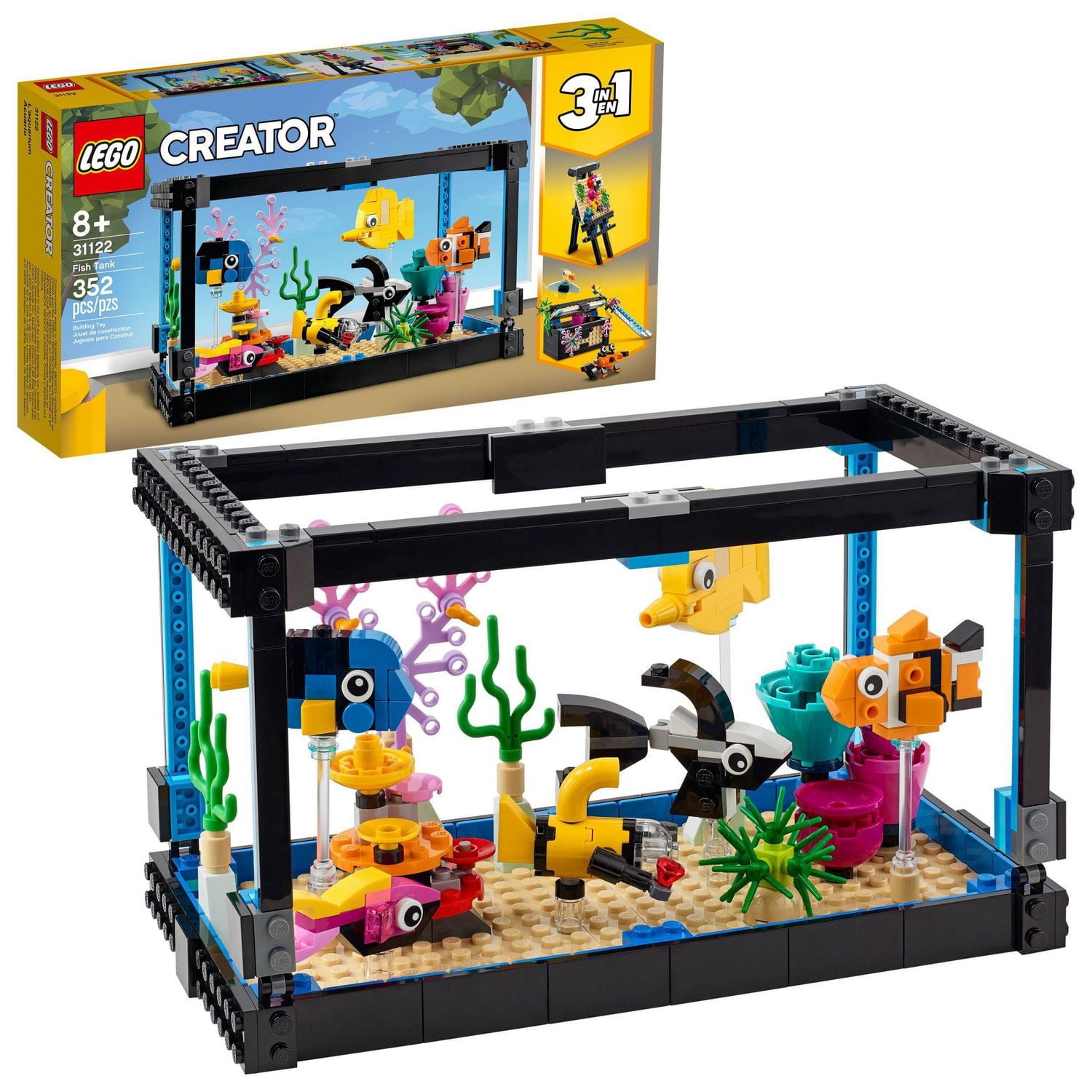 LEGO Creator 3in1 Fish Tank 31122 Toy Building Kit (352 Pieces)