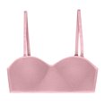 thumbnail image 1 of RKSTN Bras for Women Traceless Comfortable No Steel Ring Removable shoulder strap Convertible Bras Solid Color Breathable Gathering Push up Strapless Bras, 1 of 4